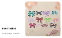 Iron-on Bow Applique Embroidered Bow Iron-on Applique Clothing Repair Craft Supplies for Crafters, Teenagers, Accessory Decoration, Notebooks
