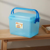 Handled Storage Box With Handle Portable Storage Box Large Capacity Organizer Tote for Crafters, Teachers, Kitchen, Car Trunk, Camping