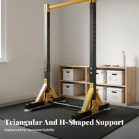 Stable Design Freestanding Pull-up Bar Heavy Duty Home Pull-up Stand High Weight Capacity Adjustable Horizontal Bar Floor Friendly for Children, Family, Indoor, Outdoor