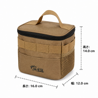 Portable Spice Box, Camping, Outdoor Seasoning Container, 9-Piece Set, Canvas, Waterproof, Oil-Proof