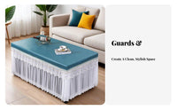 Oil-Proof Heating Table Cover Easy to Clean Waterproof Leatherette Tablecloth Reusable for Homeowners, Families, Banquets, Weddings, Parties