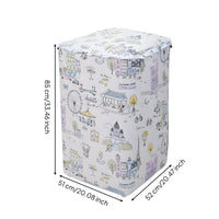 Top Loading Laundry Appliance Cover Dustproof Top-Opening Washer Cover Laundry Protector