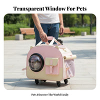 Large Capacity Space Capsule Cat Carrier Breathable Space Capsule Pet Backpack Padded Straps for Travelers, Traveling, Outdoor, Vet Visits