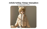 11.8 Inch Doll Clothes Easy to Wear Soft Doll Jacket Stylish Look Miniature Hooded Tops for BJD Hobbyists