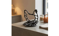 Interlocking Loops Cast Iron Chicken Egg Holder Openwork Cast Iron Egg Holder Round Base Decorative Chicken Stand Heavy Duty