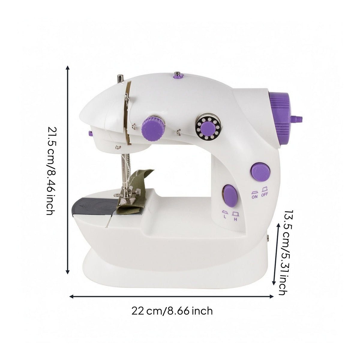 Built-in Light Electric Sewing Machine Speed Control Tabletop Sewing Machine Stitch Tension Home Tool Compact
