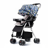 Lightweight Baby Stroller Single-Hand Fold Reversible Seat Stroller Portable
