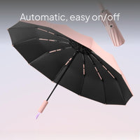 Automatic Folding Umbrella UPF50+ Sun Rain Windproof