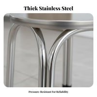 Long-Lasting Stackable Round Seat Space-Saving Stool Sturdy Construction Household Furniture Easy to Clean for Workers, Families, Workshop, Dining Room, Kitchen, Hotel