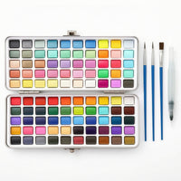 Watercolor Paint Set Solid Watercolor Set with Metal Tin Art Supplies for Artists, Classroom