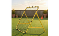 Black Soccer Rebound Net Woven Grid Replacement Rebound Net Rope-Edged Sports Gear Reinforced Edging