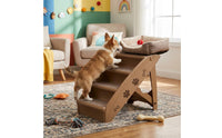 Lightweight Non-Slip Pet Steps Space-Saving Non-Slip Dog Ladder Sturdy Foldable Dog Stairs Easy to Clean for Small Dogs, Bedside, Sofa