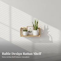 Woven Semi-Circular Shelf Boho and design wall surface Decor Easy to Install for Dorm Room, Women