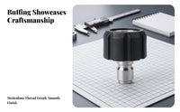 Double Sealing Rings 3/8 Quick-Connect Fitting Stainless Steel Quick-Connect Hose Adapter Black Knurled Grip 3/8 Inch Hose Adapter All-Metal Body