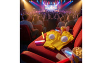 Stretch-Fit Fingerless Gloves with Hand Pads Ribbed Knit Stretchy for Performers, Spectators, Concerts, Sports Events