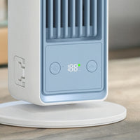 Battery Operated Desktop Vertical Fan Cordless Rechargeable Fan with Handheld Controller Compact Lightweight for Office Workers, Students, Desk, Bedroom, Dorm Room