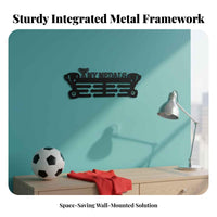 Showcase Achievements Medal Display Hanger Sturdy Steel Construction Wall Mounted Medal Hanger Easy to Install for Runners, Bedroom, Office
