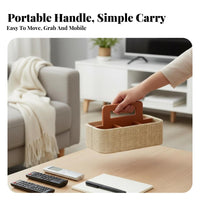 Multi-Compartment Tote with Handle Sturdy Household Storage Large Capacity