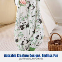 Split-leg Baby Sleeping Bag, Breathable Gauze, Summer, Moisture Wicking, Removable Sleeves, Cartoon Animal, Unisex Toddler Wear