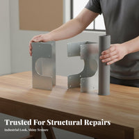 2 Pieces Double Post Shoe Inspector Approved Post Reinforcement Plate Pipe Protection Plate Code Compliant Framing Accessory