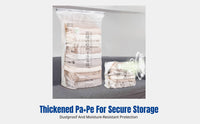 Vacuum Compression Bag, Thickened, No-Pump 3D Storage, Clothes & Quilt Organizer, Dustproof, Home