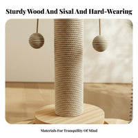 feline Condo with Scratching Posts Space-Saving Scratching Post with Top Bed comprehensive Design Activity center for felines, Kittens, Indoor, Apartment, Home