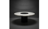 Round Tray with Pedestal Base Low-Height Fruit Plate with Metal Base Elegant Pedestal Fruit Tray Luxury for Coffee Table