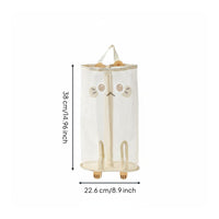 Hanging Mesh Storage Bag See-Through Onion Garlic Storage Bag Machine Washable Wall Mount Food Holder for Pantry