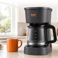 750 Ml Countertop Pour-over Coffee Brewer Keep-Warm Plate Coffee Brewer with Glass Carafe Reusable Filter Small Appliance