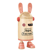 Smiling Face Bunny Ears Trash Can Translucent Lid Rabbit Trash Can Thumbs-up Graphic Decorative Bin Shoe-Shaped Feet for Home, Kitchen, Living Room