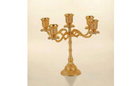 Ornate 5-Arm Candelabra European-Style Candelabra Luxury Table Centerpiece Sturdy for Candlelit Dinners