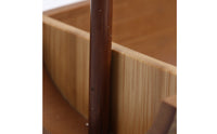 Handheld Snack Tray Portable Bamboo Tray with Handle Decorative Tableware for Tea Lovers