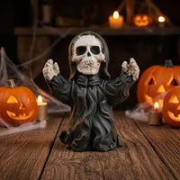 Desktop Ornament Halloween-Themed Resin Figurine Freestanding Miniature Figurines for Collectors, Mantel, Party Tables, Spooky-House Displays