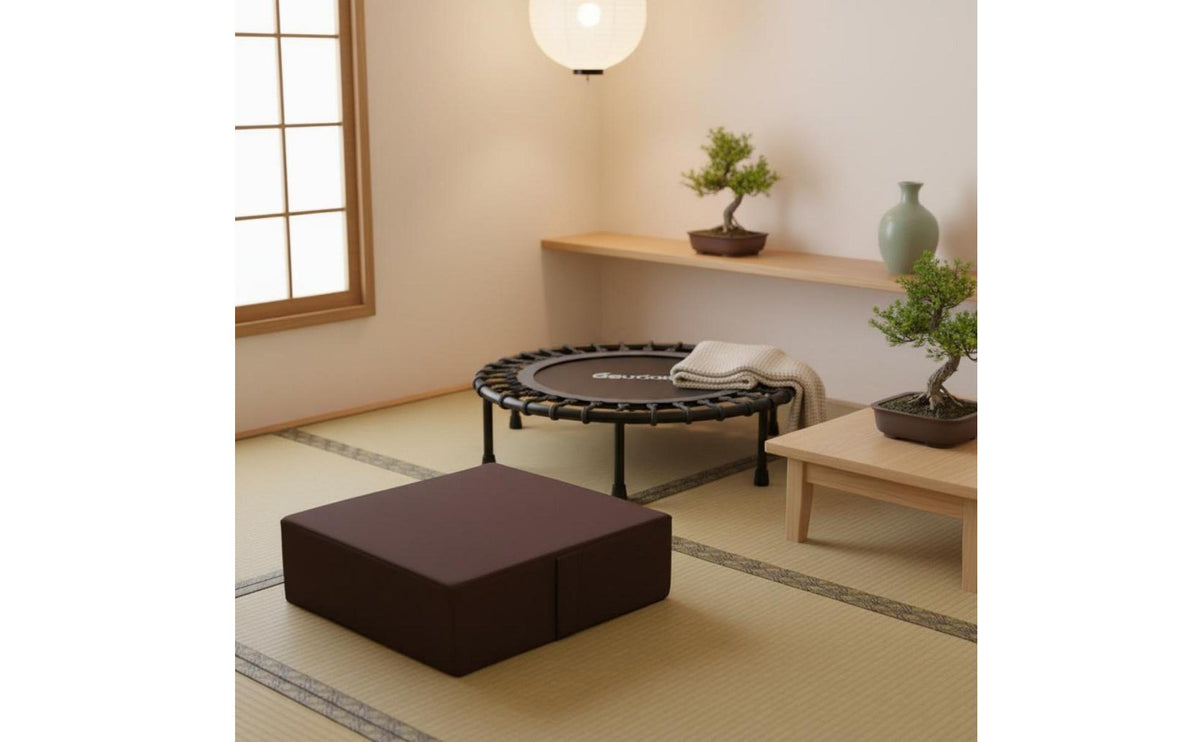 Indoor Mini Trampoline for Kids with Anti-Tip Design