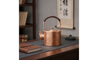 Heat-Insulating Copper Kettle Handmade Tea Kettle with Spout Traditional Copper Teapot Vintage for Kitchen