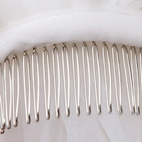 Two-Tier Pearl Bridal Headpiece Lightweight Bridal Headpiece with Comb Handmade for Bride