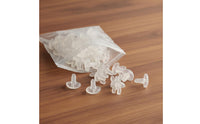 40 Pieces Inner Rail Curtain Stop Clear Construction Curtain Track End Stop Universal Usage