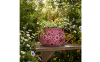 Teapot Planter Decorative Teapot Flower Pot Hollow Flowerpot for Garden, Courtyard, Living Room