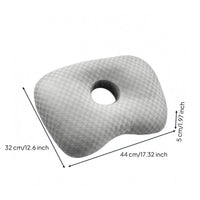 Pressure Relief Ear Hole Pillow Soft Side Sleeper Pillow Dipped Edge Contoured Cushion Rounded Corners