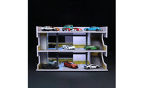 1:64 Scale Parking Garage Model  Realistic Details Japanese Parking Building Model USB Powered  Car Display Case for Desk