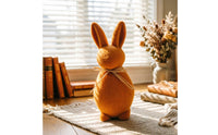 Easter Rabbit Ornament Handmade Fuzzy Rabbit Figure Rustic Allure for Desktop