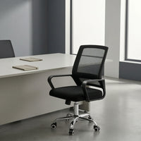 Mesh Office Chair with Armrests Ergonomic Computer Desk Chair Breathable Furniture for Adults, Students, Study