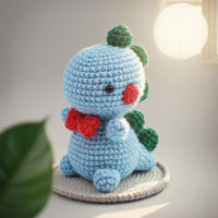 High-Quality Yarn Dinosaur Crochet Kit Tutorial Included Amigurumi Dinosaur Kit for Beginners