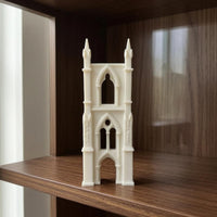 Miniature Gothic Arch Arched Openings Gothic Arch Backdrop Pointed Tapered Tips for Dollhouse, Diorama