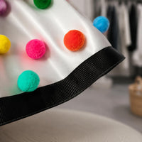 Clown Neck Ruff Stiff Shape Satin Ruffle Collar Comfortable Wear for Performers