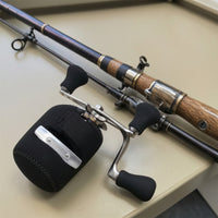 Drum Reel Cover Guarding Reel Cover with Flap Compact Pouch for Anglers, Fishermen, Storage, Transport