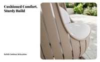 4 Pieces 4-Piece Sofa and Armchair Set Nordic Design Outdoor Furnishing Weather-Resistant Garden Lounge Group for Families, Adults, Patio, Deck, Porch