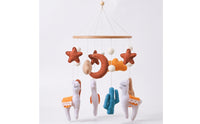 Baby Mobile with Alpaca Felt Llama Nursery Mobile Desert-Themed Cozy for Newborns