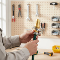 Hose Splicer with Clamps Metal Hose Repair Connector Rustproof for Homeowners