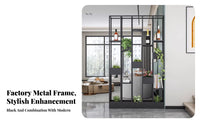 Industrial Design Freestanding Geometric Divider Multi-Functional Slatted Partition with Shelves Modern Design Household Furniture Does Not Block Light for Apartment Dwellers, Interior Designers, Closed off Ice Managers, Living Room, Entrance, Bar